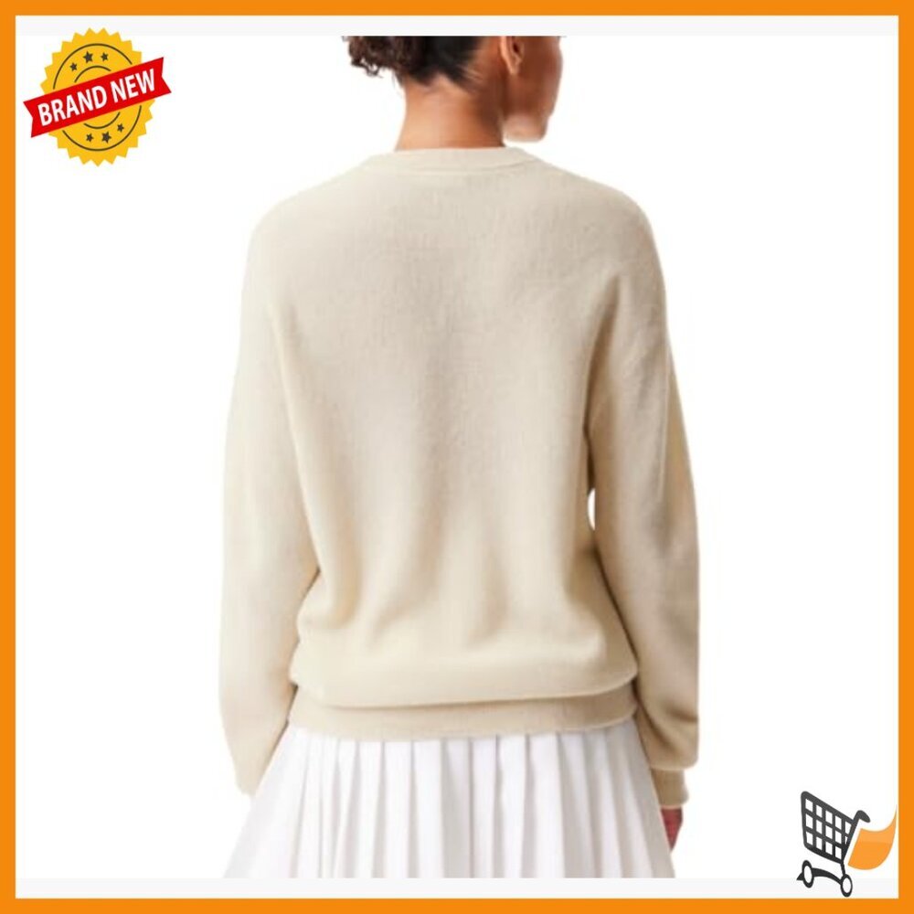 Premium Cashmere Pullover Sweater, Crewneck, Long Sleeve, Regular Fit - Picture 2 of 5